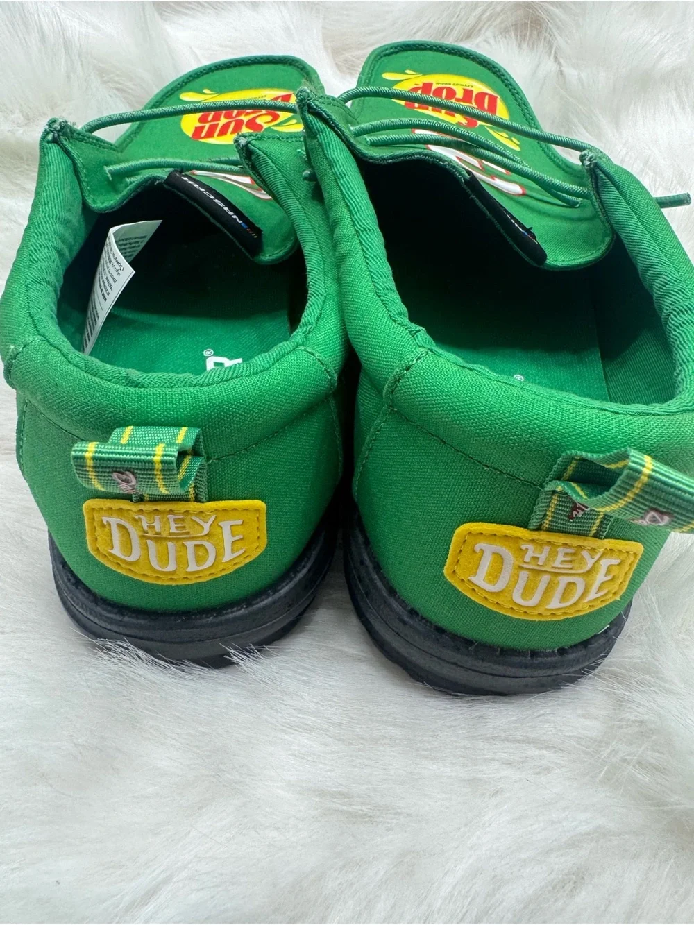 Nascar Green & Yellow Sun Drop Slip-On Loafers